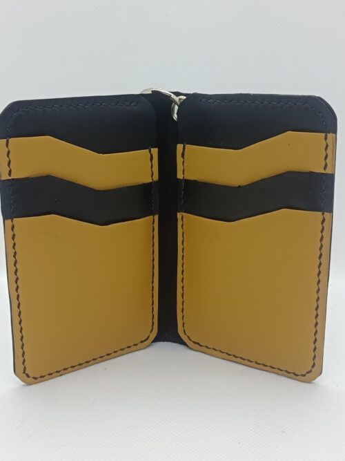 Portefeuille bicolore avec œillet – Image 4