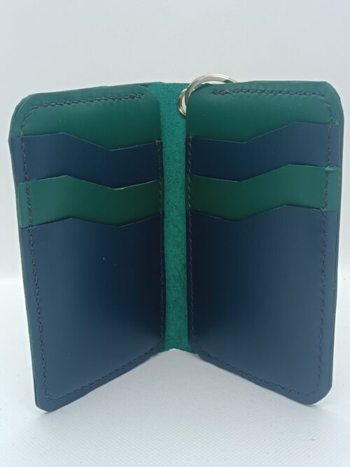 Portefeuille bicolore avec œillet – Image 3