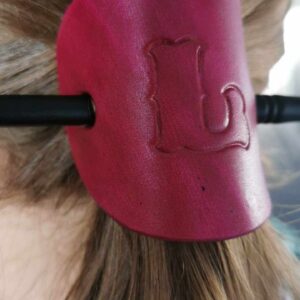 barrette en cuir tannage végétal enfant