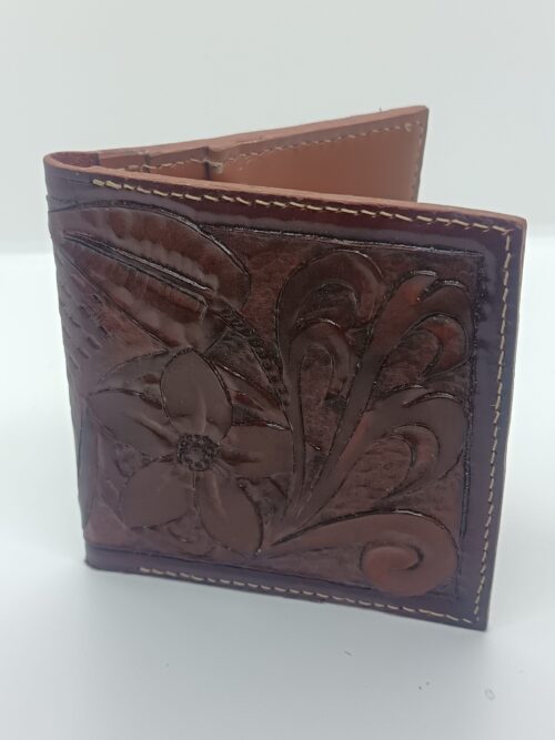 Portefeuille en cuir repoussé – Image 3