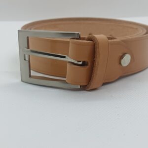 Ceinture cuir tannage végétal teinte naturelle