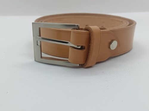Ceinture cuir tannage végétal teinte naturelle
