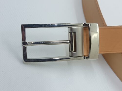 Ceinture cuir tannage végétal teinte naturelle – Image 3