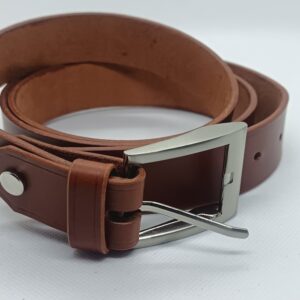 ceinture cuir tannage végétal marron