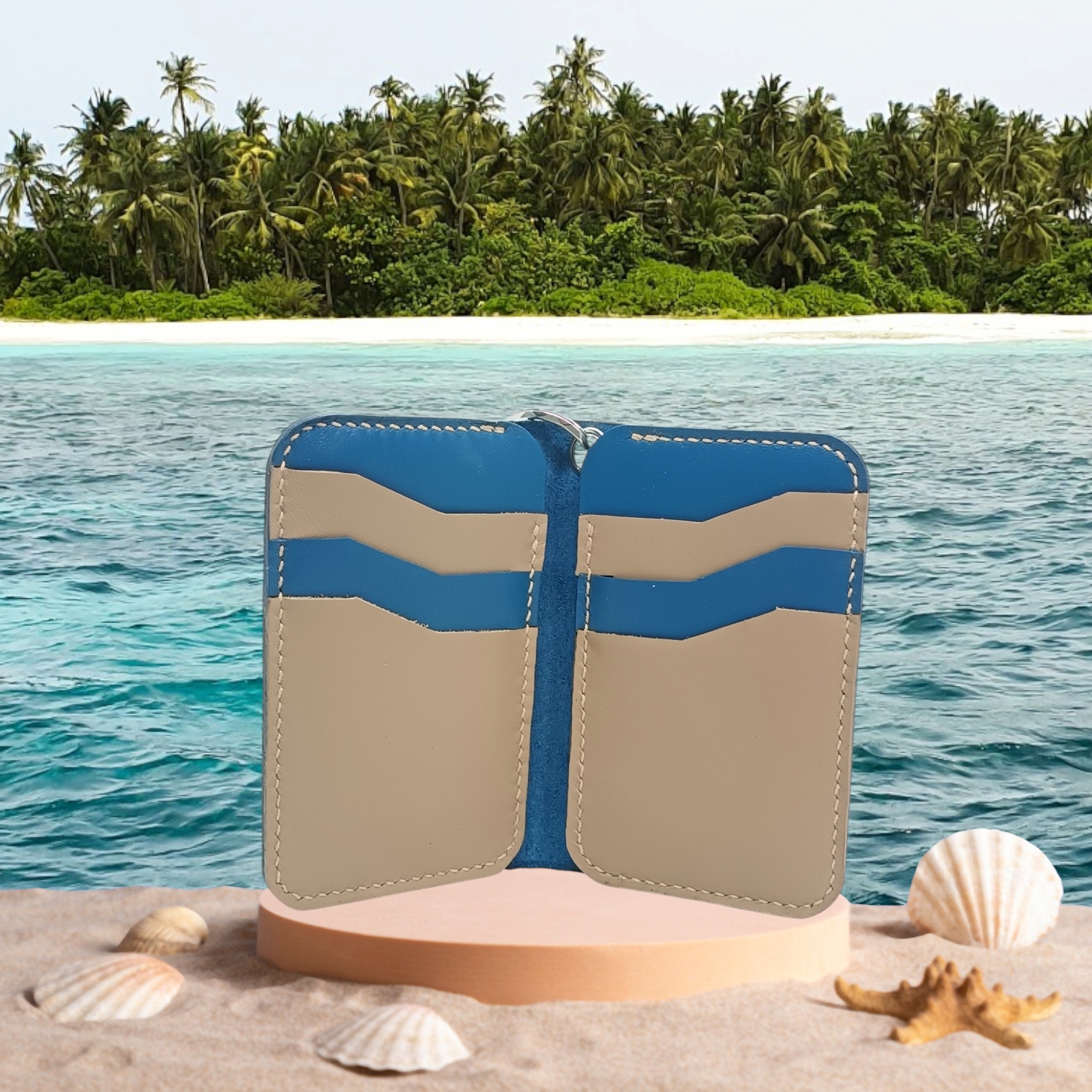 Portefeuille bicolore avec œillet – Image 23