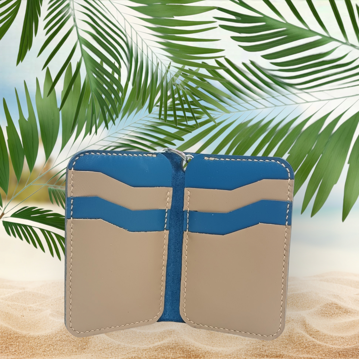 Portefeuille bicolore avec œillet – Image 21