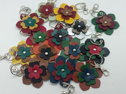 porte clés fleurs
