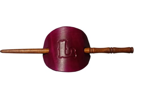 Barrette à cheveux enfant en cuir tannage végétal – Image 7